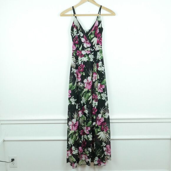 Vintage XS Dress Y2K Babydoll Floral Micro Mesh Boho Romantic Feminine Sundress - Picture 1 of 8